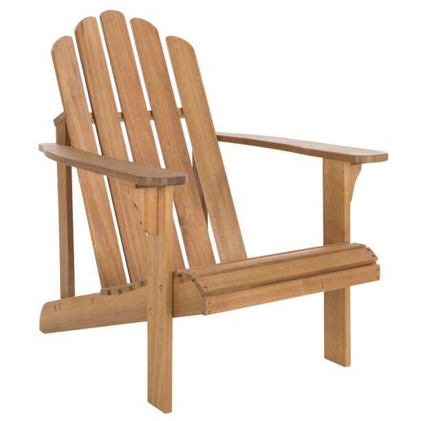 Safavieh Topher Outdoor Patio Nautical Adirondack Chair - Natural - Walmart.com - Walmart.com