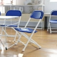 thumbnail image 3 of Flash Furniture Timmy 10 Pack Kids Blue Plastic Folding Chair, 3 of 12