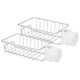 thumbnail image 1 of 2Pcs Silver Draining Rack, Snap-on Sink Organizer, Kitchen,Bathroom, Workplace For Home Sponge Rack ANGGREK Sink Organizer, 1 of 8