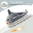 thumbnail image 5 of Drecage Toddler Boys Girls Cute Shark Slippers Kids Non-Slip Fuzzy Bedroom House Shoes, 5 of 7