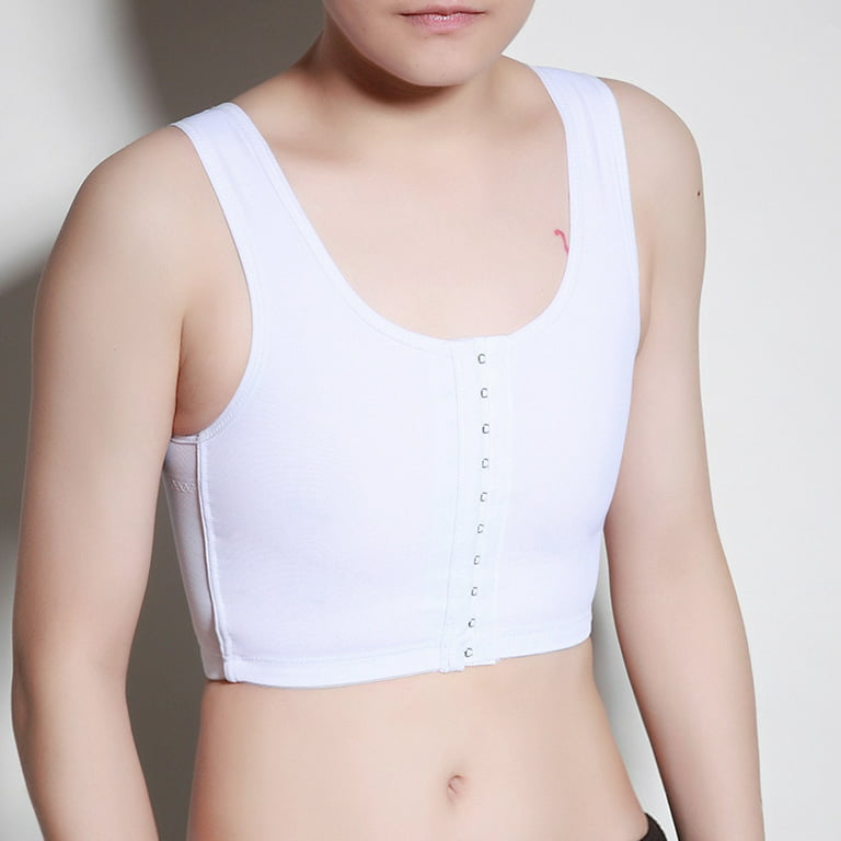 Fashion Les Sport Bra Top Chest Binder Super-elastic Bandage Strengthen  Body Sculpting Top Cotton Bras Vest Undershirt Flat Breast Tops