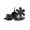 Detachable handle-Black, variant on 19 Piece Pots and Pans Set, Granite Nonstick Cookware, Induction Compatible, Kitchen RV Cooking Set with Lids & Protectors, Black