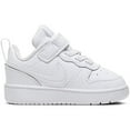 thumbnail image 3 of Nike boys Court Borough Low 2 Shoes, White/White, 3 Toddler, 3 of 5