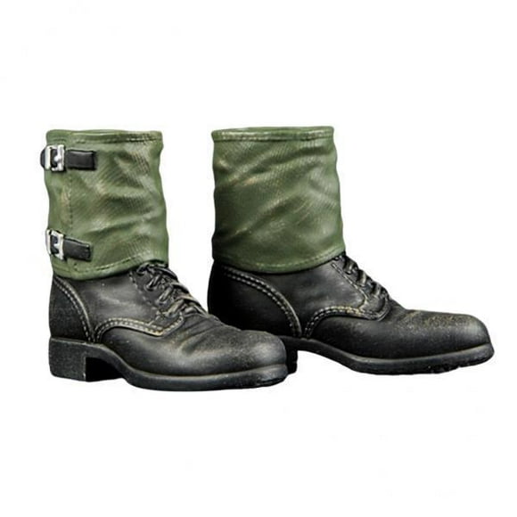 2x 1:6 Mans WWII soldado alemán con cordones botas de combate para 12 pulgadas DML TC Dragon s de acción muñecas disfraz Zulema Figura de acción de arranque