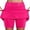 Hot Pink, variant on Women's Mid Rise Culottes With Pocket Sports Casual Fashion Printed Skirt Matching Skirt Set, Size XXXL