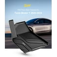 thumbnail image 7 of 3W Tesla Model Y Floor Mats, All-Weather TPE Floor Liner Compatible for Tesla Model Y 2020-2024 Full Set Black Floor Mats & Cargo Liner and Rear Seat Back Mats Accseeories for Tesla 5-Seater, 7 of 7