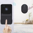 thumbnail image 4 of (Black) Wireless Video Doorbell, Smart Wi-Fi Video Doorbell with Chime, Doorbell Kit with HD Video, 2.4G WiFi, 4 of 4