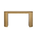 thumbnail image 4 of Harper & Bright Designs Modern Fluted Console Table Curved Sofa Table Narrow Entryway Table with Vertical Stripe for Entrance Hallway Living Room, Natural, 4 of 11