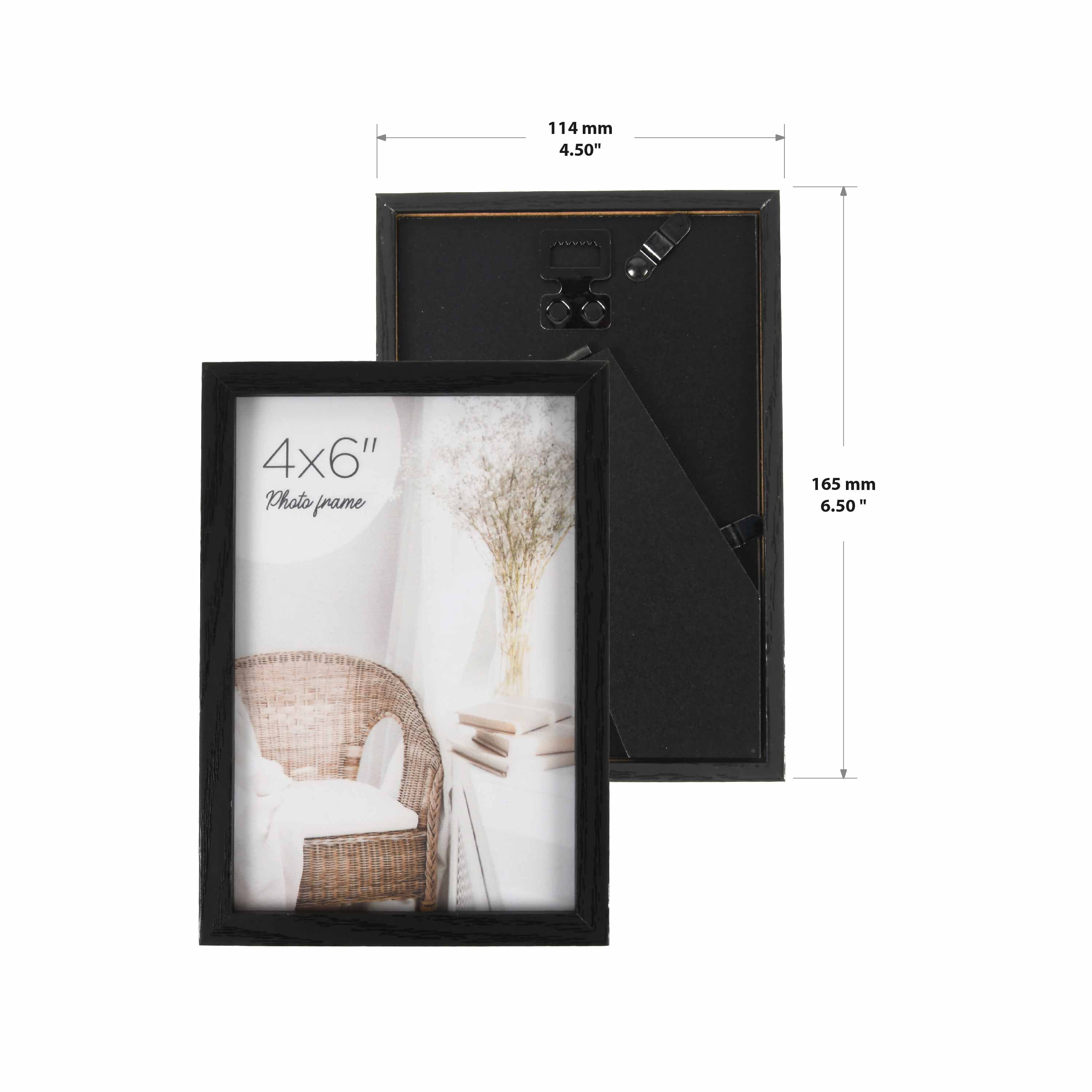 New View Dakota 5x7 Black Linear Picture Frame, Set of 4, Matted to 4x6 Photo  Frames for Wall or Tabletop Display - Walmart.com in 2023