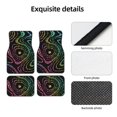 thumbnail image 4 of Disketp Rainbow Glitter for Crystal Velvet Car Mats Four-Piece Set,All-Season Automotive Protection, Vehicles, Cars, Trucks, and SUVs,Anti-Slip Design, 4 of 7