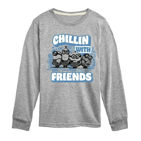 Despicable Me Minions - Chillin' with Friends - Toddler & Youth Long Sleeve Graphic T-Shirt