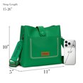 thumbnail image 2 of Wrangler Western Women Crossbody Bucket Purse Large Leather Shoulder Bag with Adjustable Strap, Green, 2 of 7
