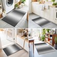 thumbnail image 4 of Entryway Rug 2'x3', Grey White Ombre Kitchen Runner Rugs Non-Slip Carpet Mats, Contemporary Art Abstract Aesthetics Bedside Rugs Runners Washable Floor Carpet for Bathroom Laundry Room, 4 of 8