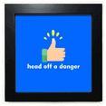 thumbnail image 1 of Danger Conquer Likenum Good Black Square Frame Picture Wall Tabletop, 1 of 3
