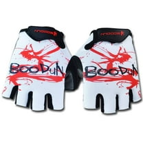 Upanbike Cycling Bike Gloves Motorcycle Shockproof Outdoor Sports Short Half Finger Gloves for Men Women,White XXL