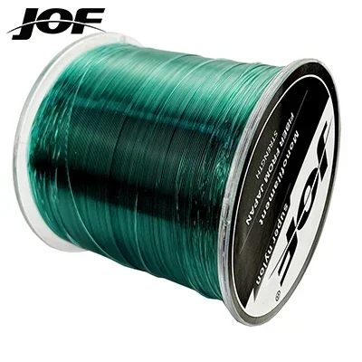 JOF 500m Nylon Fishing Line Max Drag 3.4-28.6LB Super Stronger Nylon Line Japan Monofilament Saltwater Freshwater Line Pesca