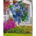 thumbnail image 3 of Watercolor Abstract Purple Lilac and Jasmine Flowers Spring House Flag 28 x 40 Inch, Double Sided Outdoor Decorative Welcome Yard Flags for Home House Lawn Patio, 3 of 4