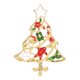 thumbnail image 1 of Broches de Feliz Navidad para mujer, joyería de moda, exquisito broche de árbol de Navidad de diamantes de imitación, alfileres de esmalte, regalos de fiesta de año nuevo, 1 of 4