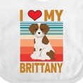 thumbnail image 4 of Inktastic Brittany Spaniel Dog Boys or Girls Baby Bib, 4 of 4