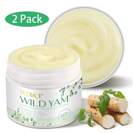 Wild Yam Cream for Women, Supports Women's Overall Health, Natural Wild Yam Body Moisturizer 3.17 fl.oz