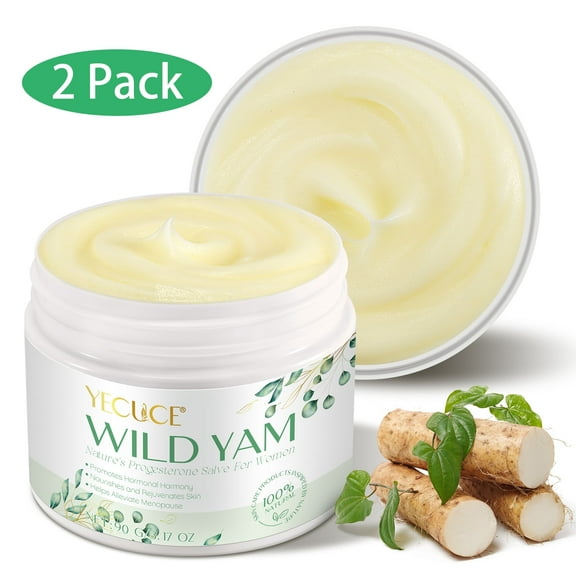 Wild Yam Cream for Women, Supports Women's Overall Health, Natural Wild Yam Body Moisturizer 3.17 fl.oz