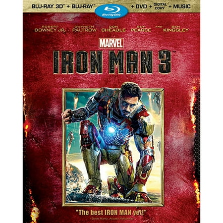 Iron Man 3 (Blu-ray 3D + Blu-ray + DVD + Digital Copy +