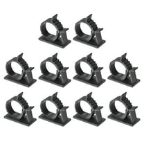 Adjustable Cable Clips, 10 Pack 22-25mm Self-Adhesive Cable Clamp Wire Clamps, Black