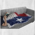 thumbnail image 6 of Texas Star Soft Flannel Fleece Throw Blanket, Grunge Flag with Watercolor Brush Strokes Independent Country, Cozy Plush for Indoor and Outdoor Use, 60" x 80", Vermilion Dark Blue, by Ambesonne, 6 of 6