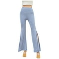 thumbnail image 1 of AherBiu Flare Yoga Pants pour Femmes Pantalon de Danse Évasé Extensible Confortable, 1 of 6