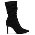 thumbnail image 2 of Thalia Sodi Womens Raquell Pointed Toe Rhinestones Mid-Calf Boots, 2 of 5