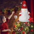 thumbnail image 4 of Christmas Tree Topper Gnome, Red Sequins Gnome Tree Topper, Hand Made Gnome, 4 of 5