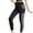 Black-B, variant on Women's Outdoor Yoga Pants High Waist Hiden Belly Slim Fit Leggings Color Block Soft Fitness Sports Trousers (M, Orange)