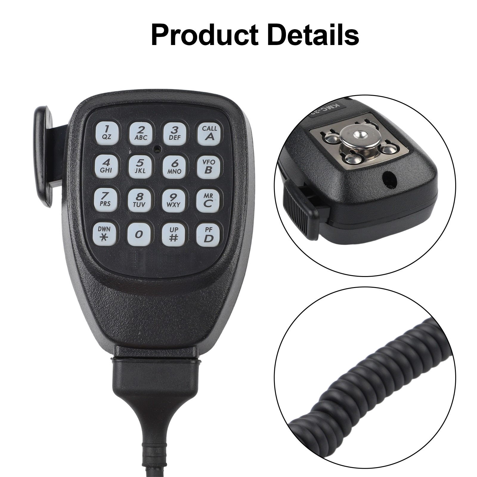 Mc-59 Microphone For Kenwood Tm-271A, Tm-281A, Tm471A, Tm-D710A, And Tm-V71A Mobile Intercoms, Large-Format Microphone Tools
