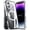 Silver, variant on Plating Matte for iPhone 16 Case, [Drop Protection] [Anti-Fingerprint] Silky Touch Hard PC Back with Non-Slip Metal Edge, Shockproof Case for iPhone 16, Gold