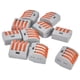thumbnail image 4 of Conectores de cable compactos de 4 vías bloque de terminales de conductor de 25 piezas 250V 32A Metralla independiente con orificios de prueba para equipos eléctricos, 4 of 8