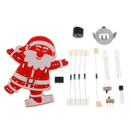 

Cute DIY Christmas Kits DIY Santa Claus Christmas Tree Decoration Pendant Music Kit LED Electronic Kits Home Decoration