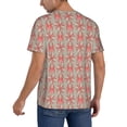 thumbnail image 2 of Lsque Insects Spiders Pattern Mens Polo Golf Shirts Funny Graphics Shorts Sleeve Button Shirts Baseball T-shirt-Medium, 2 of 7