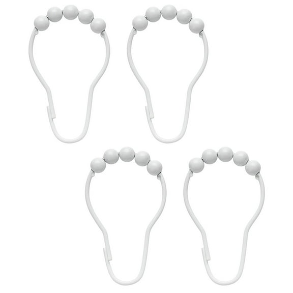 HONITANO Metal Shower Curtain Hooks Simple Design For Bathroom Accessories