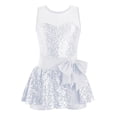 thumbnail image 2 of TiaoBug Kids Girls Sequins Ballet Dance Tutu Dress Jazz Latin Costume, 2 of 5