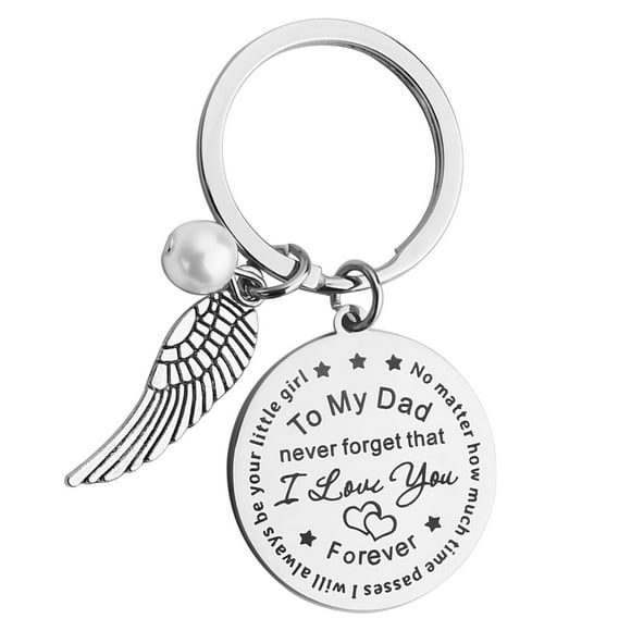 Bunblic Father'S Day Gifts Keychain Keyring Dad Gifts Keychain from Son Daughter Children for Christmas Daddy Valentine'S Day Him Men