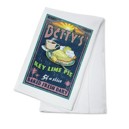Betty's Key Lime Pie - Vintage Sign - Lantern Press Artwork (100% Cotton Kitchen