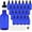 Blue, variant on Glass Dropper Bottle 2 oz 24Pack, Blue Glass Tincture Bottles with Dropper, Funnel, Stickers, Plastic Graduated