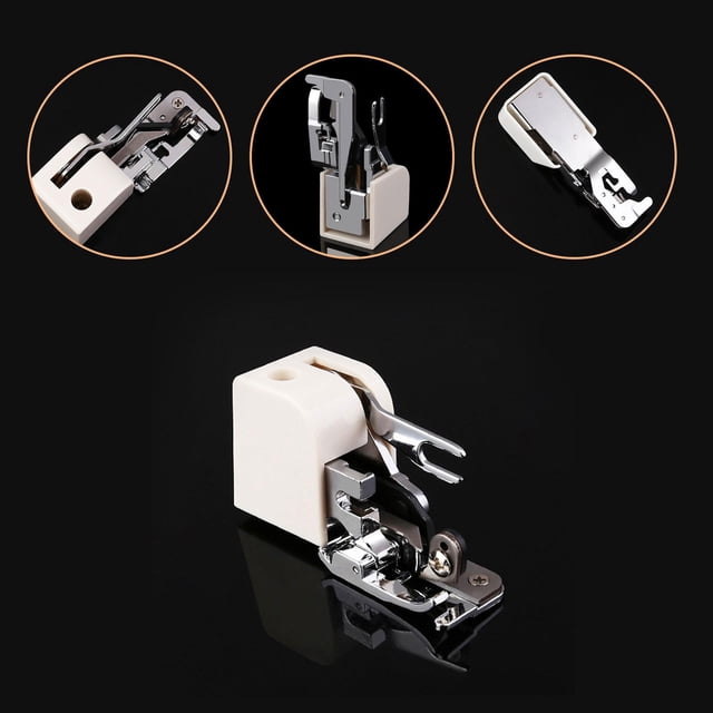 Prensatelas de corte lateral para máquina de coser, accesorios, adornos, dobladillos, bordes, piezas de repuesto, pies para máquina de coser doméstica Macarena Pie prensatelas de corte lateral