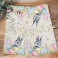 thumbnail image 4 of Easter 1 Pack Kitchen Towel, Water Absorbent Dish Towel, Country Rabbit Eggs Botanical Flowers Leaves Decorative Hand Towels - Quick Drying Cloth for Cooking Baking, 18x28 Inch, 4 of 8