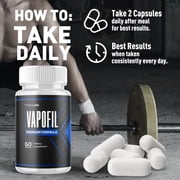 Vapofil Advanced Formula Pills All Natural Vitamin Supplement 60 Capsules
