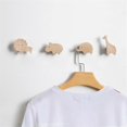 thumbnail image 3 of Set of 4 Wooden Wall Hooks for Children's Room in Animal Shape - Ideal f, 3 of 5