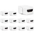 thumbnail image 2 of HDMI Keystone Jack Phizli 10 Pack Adaptador Acoplador Hembra a Hembra Blanco, 2 of 2