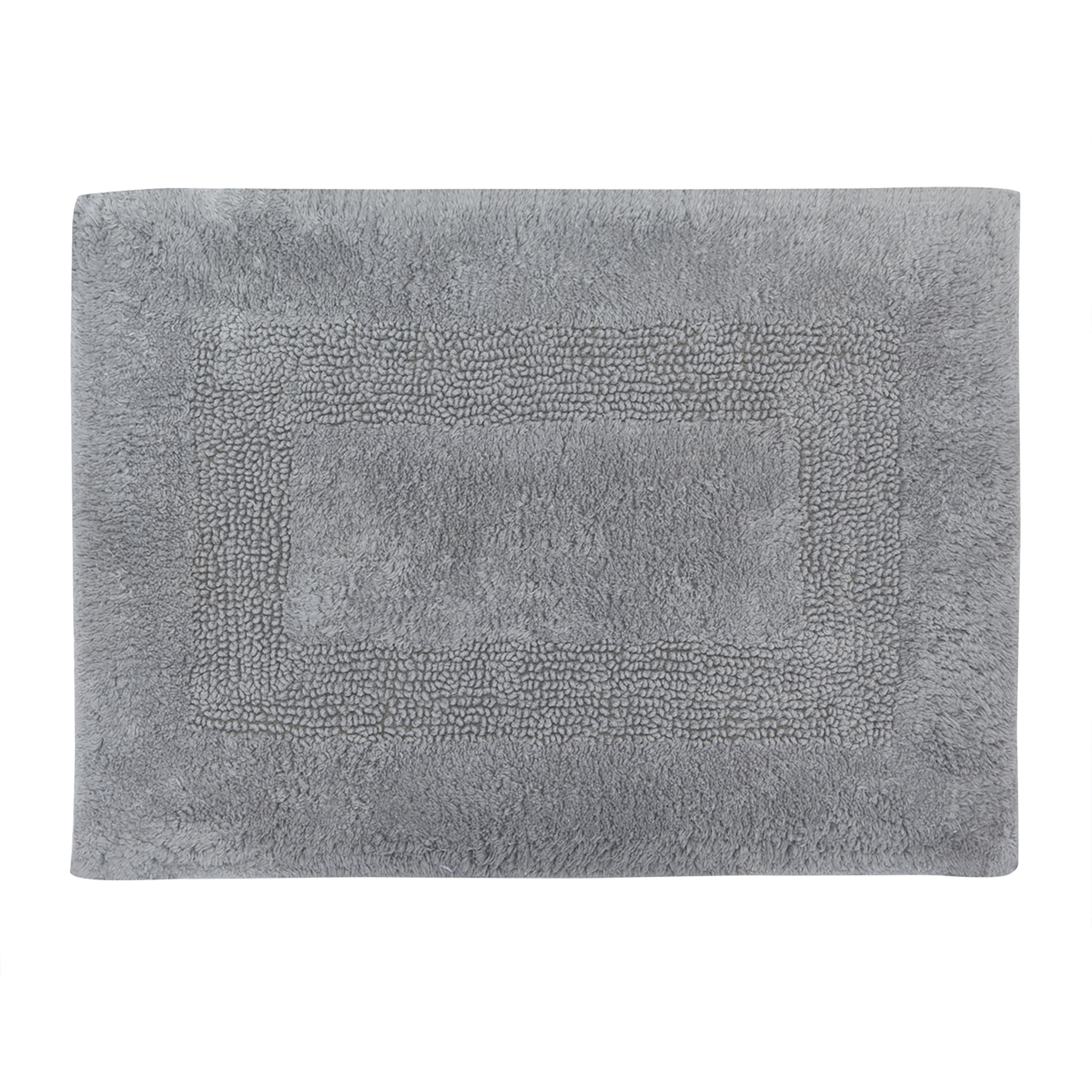 Tapis de bain Mainstays Racetrack 100% Coton Gris Fonce, 17" x 24" Tapis de bain antidéparant