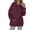 Red womens tops, variant on Wenini Womens Sweatshirt Solid Round Neck Long Sleeve T-Shirt Casual Fashion Loose Fit Elegant Pocket Sweatshirt Gift on Clearance