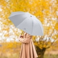 thumbnail image 6 of SPOORYYO Automatic Three Fold Eight Rib Umbrella with Black Glue for Sun and Rain Protection - Windproof, Durable, and Quick-Drying - Ideal for Travel and Daily Use, Opens/Closes with One Button, 6 of 7